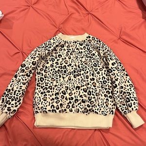 Zara leopard girls shirt